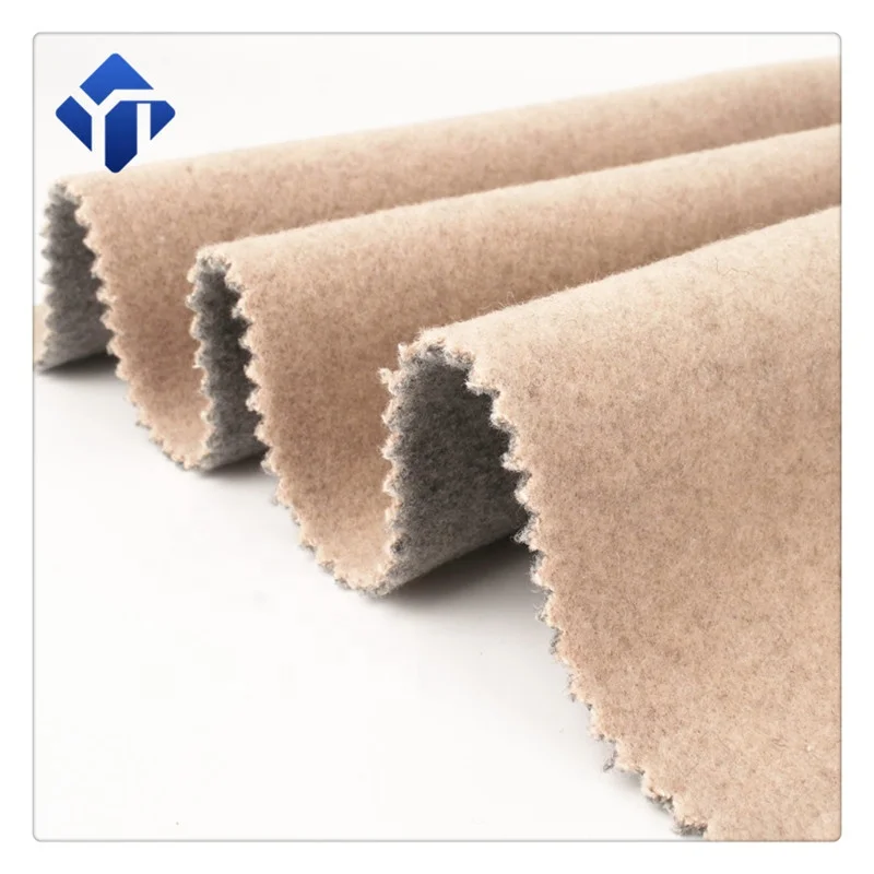 Шерстяная трикотажная ткань, оптовая продажа, двусторонняя флисовая шерстяная ткань для одежды