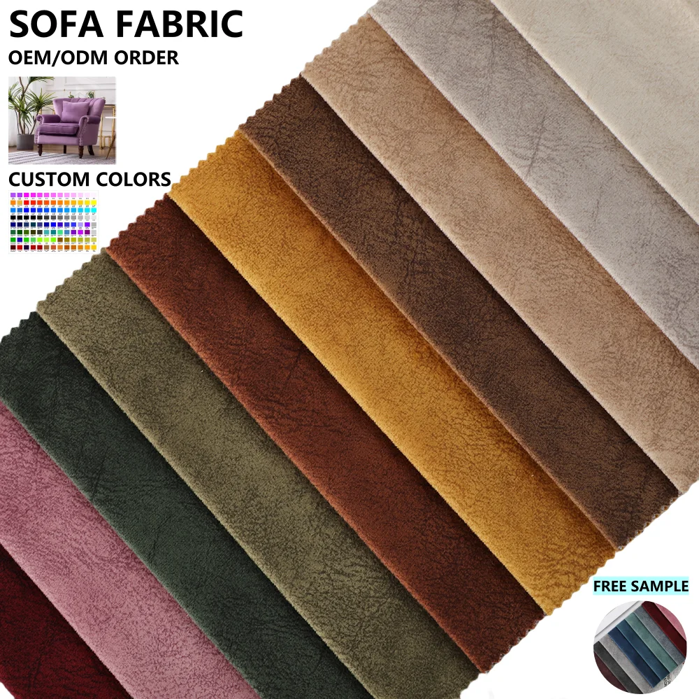 100% Polyester Printed Sofa Velvet Fabric Luxury Knitted Hometextile Woven with Yarn Dyed Pattern for Sofas