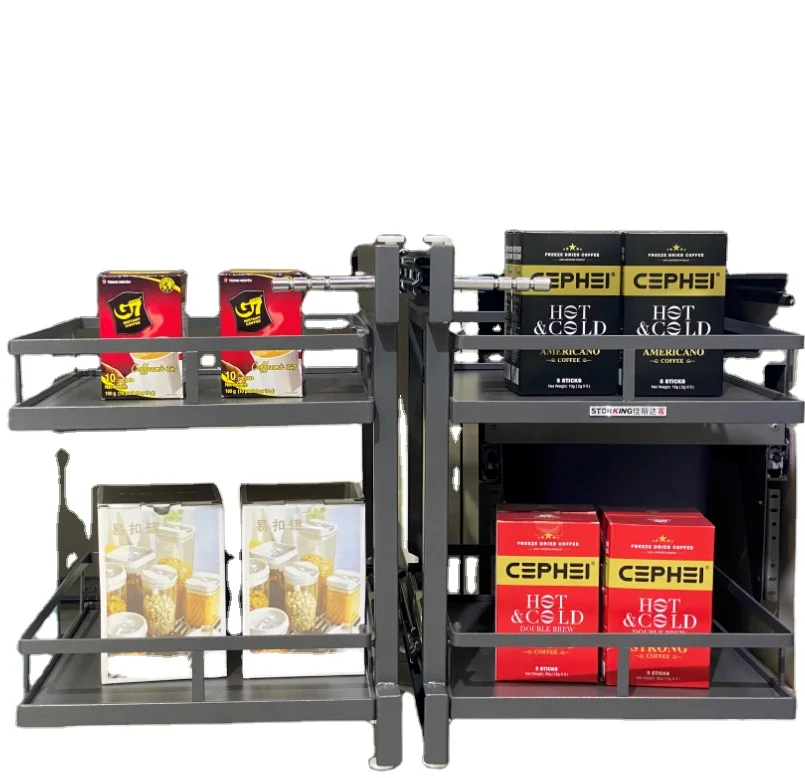 Factory Sell Kitchen storage Cabinet Magic Corner basket for Home usage cabinet accessories