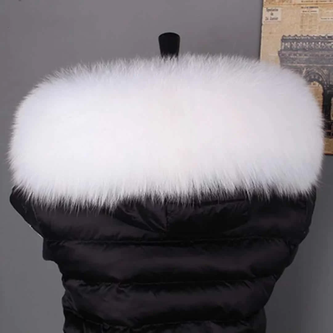 Fox fur collar collar real fox fur fox fur jacket collar