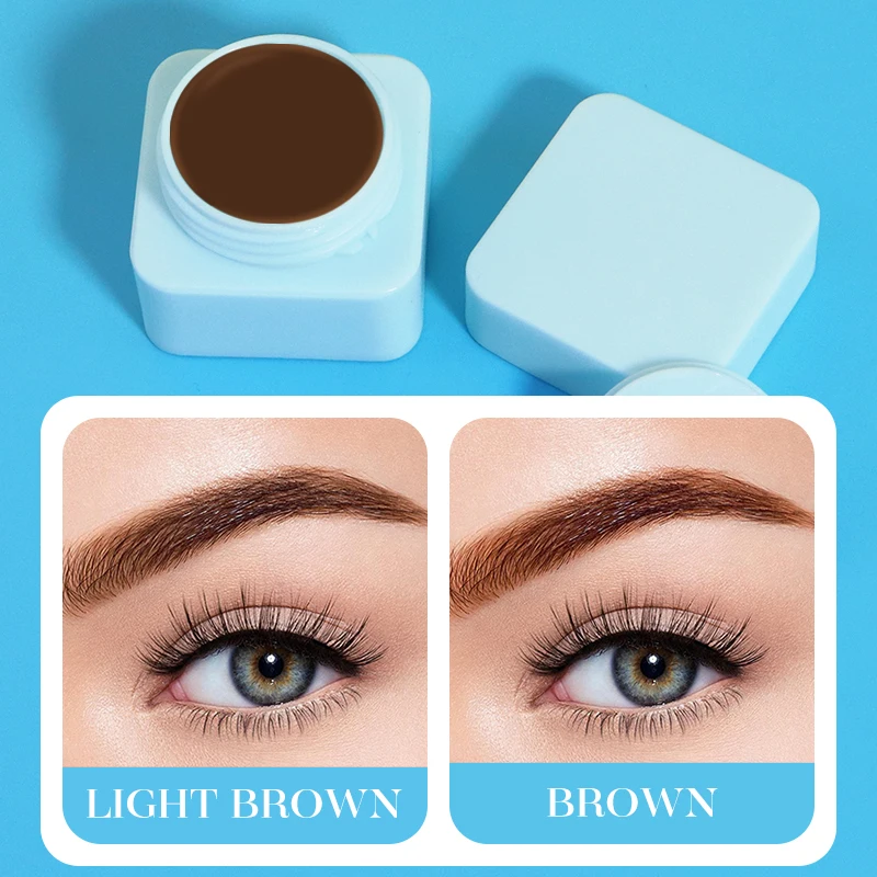Colored Brow Tattoo Tint Brow Fixing brown strong hold waterproof Vegan eyebrow Brow Styling Gel