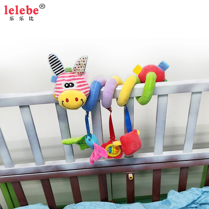 
Baby carriage cradle decoration OEM animal rattle fur rattle toy hot sale other baby toy teeth 