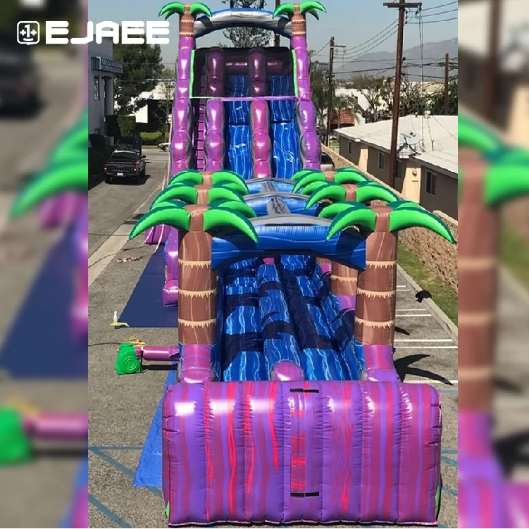 Giant Inflatable Water Bouncy Castle With Slide For Sale
