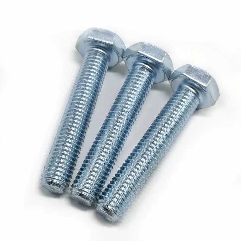 Factory direct sale galvanize zinc Hex bolt nut for building