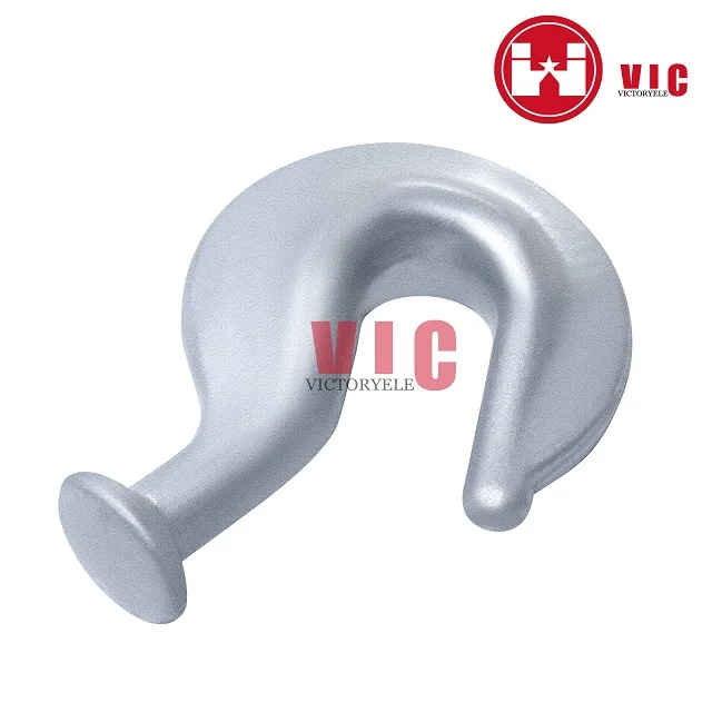 Pole line hardware hot dip galvanized pig tail hook ball end hook