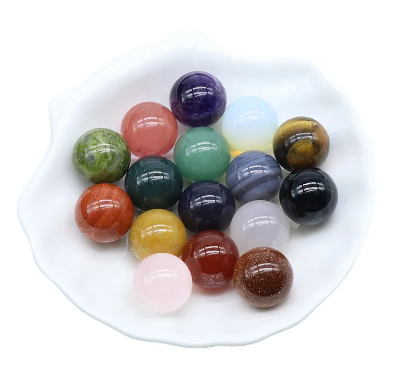 Оптовая продажа, 16 мм непористый шар, натуральный аметист, агат, непористый камень, круглые бусины россыпью