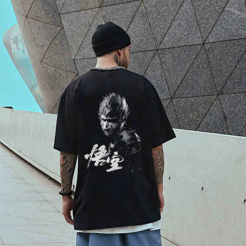 2024 Custom Black Myth Wukong Short Sleeve T Shirt Clothing Tshirt