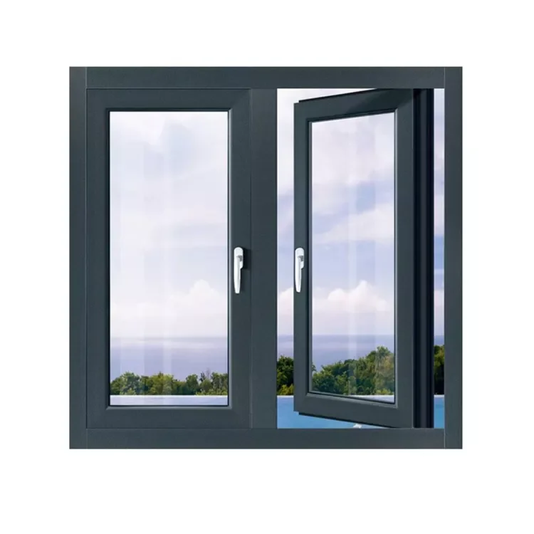 Australian Standard Thermal Break Sound Proof  Aluminum Casement Windows with Reinforced Glass For Residential and Commercial