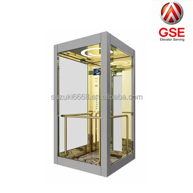 Hotel elevator Price Luxury Panoramic elevator price with glass elevator cabin