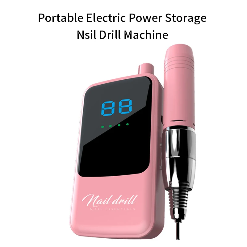 Electric Nail Polisher for Acrylic Nails Drill Machine 35000rpm Professional Cordless Brushless Nail Drill Machine