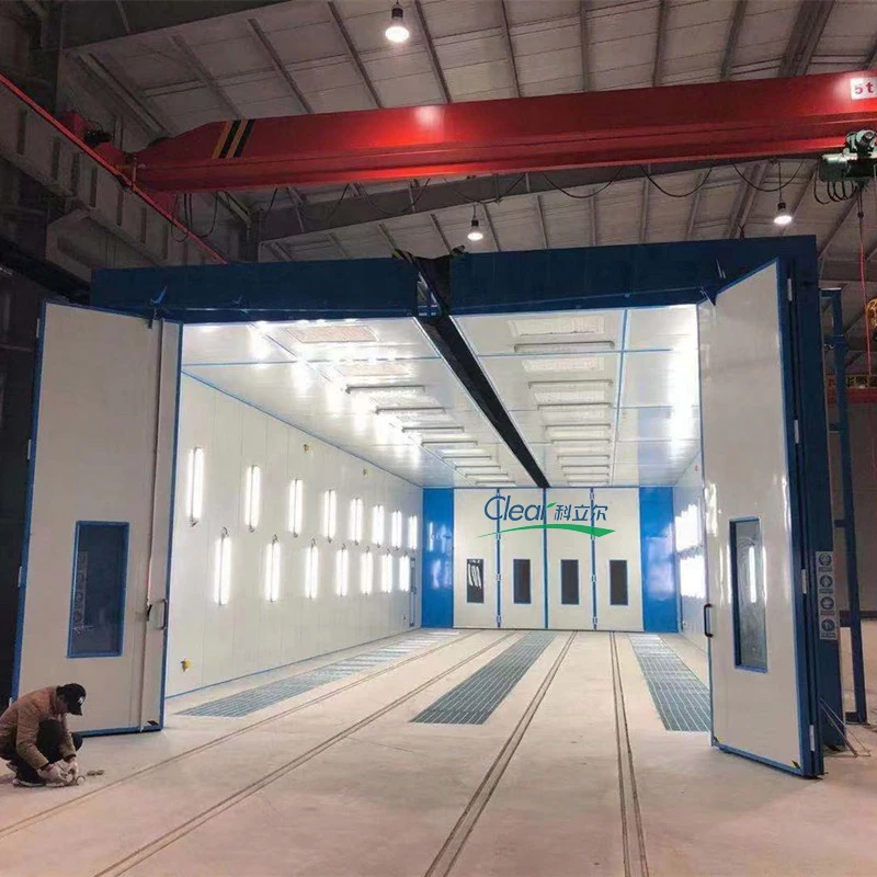 large big bus and truck spray paint booths for truck painting