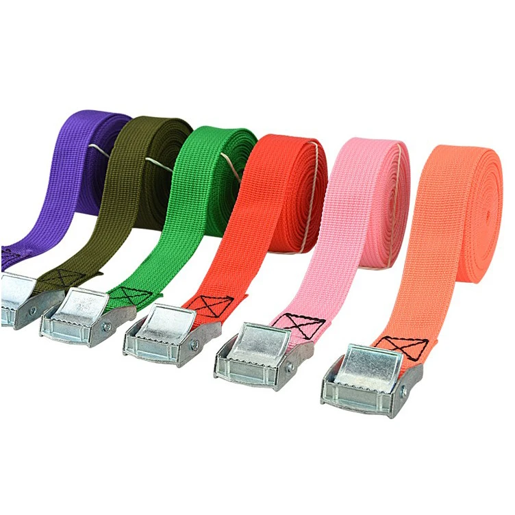 New Arrival 200 KG Weight Capacity Polyester Ratchet Cargo Lashing Belt Adjustable Tie Down Straps with Cam Lock Buckle