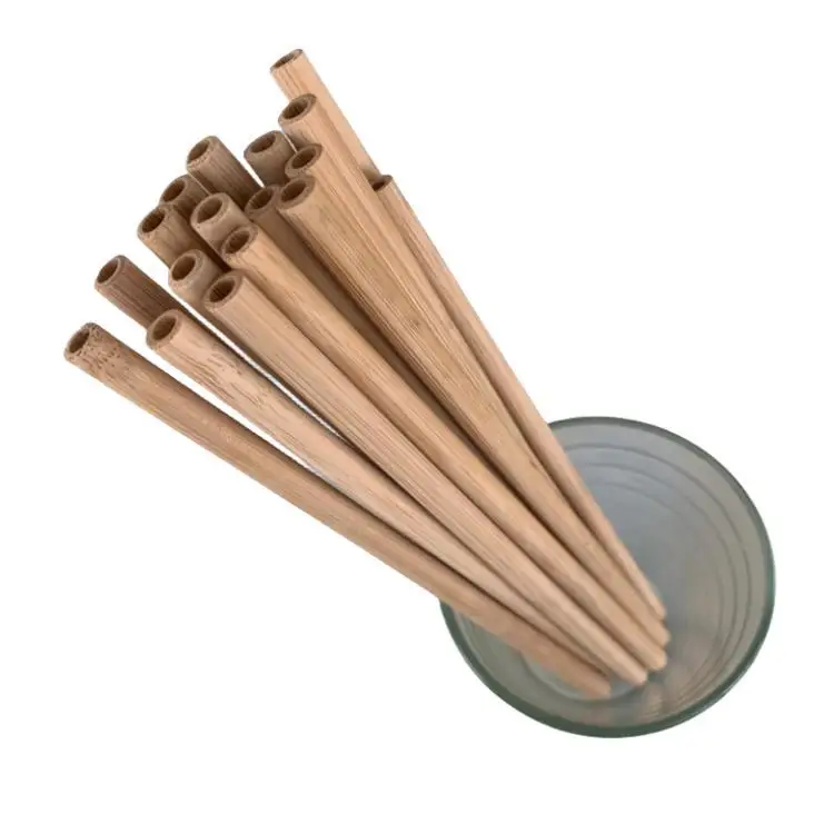 100% High Quality Bamboo Product Sustainable Natural Bamboo Material Bamboo Drinking Straw For Restaurant, Coffee Shop