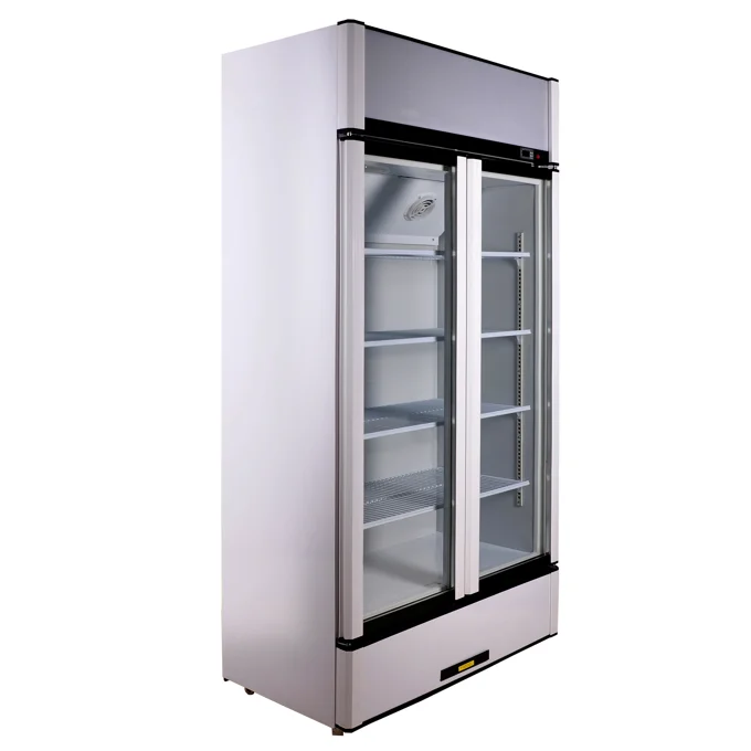 Supermarket 600L Factory Sale Display Commercial Refrigerator Equipment Upright Display Glass Door Showcase Fridge