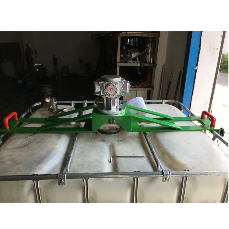 customize air motor explosion proof agitator ibc tote mixer