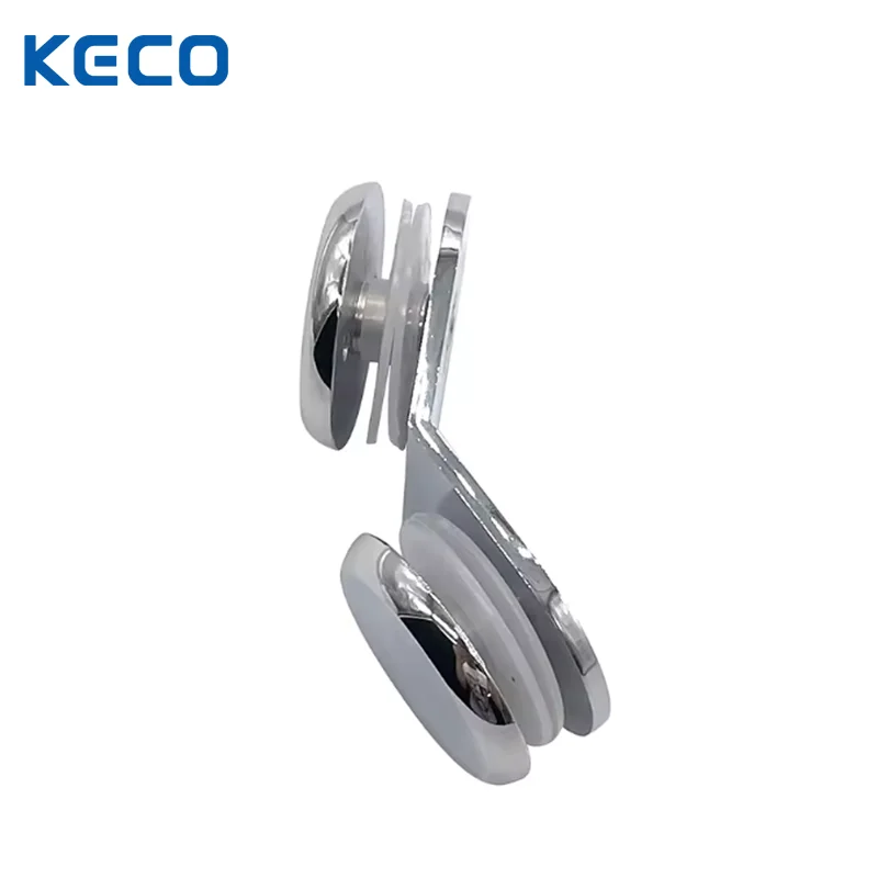 Rounded Corner Shower Room Partition Code Glass Double-Sided Connector 135 Degree Glass To Glass Clamp