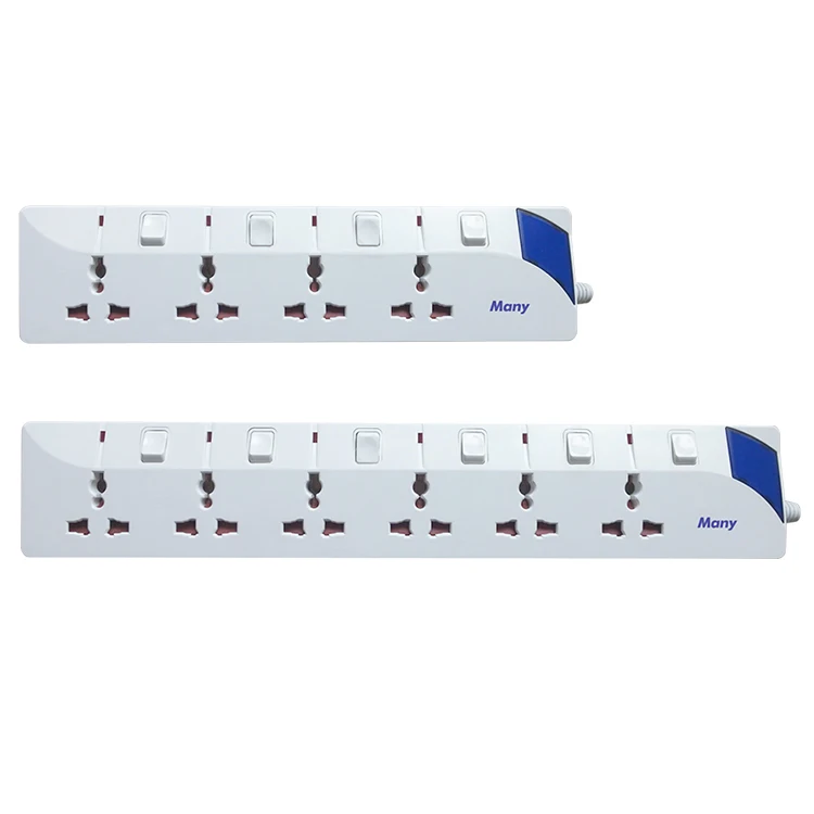 2021 Hot Selling Many 5 Outlets Power Strip Universal Switches Overload Protector Power Extension Socket Power Strip