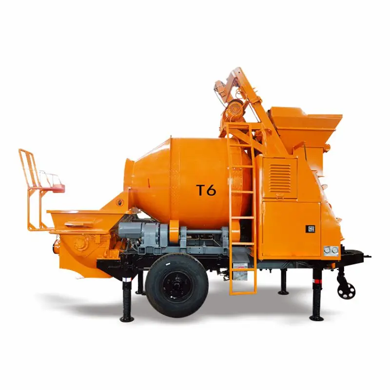 Small Concrete Mixer with Pump High Pressure Truck Mounted Concrete Mixer Pump Machine