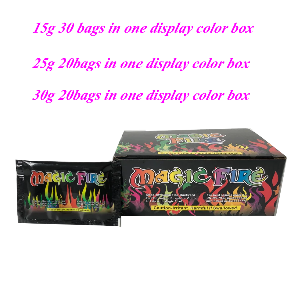 Sunrich Wholesale Magic Fire Package Indoor And Outdoor Colorful Fire Mystical Color Party Supplies Frame Magic Fire