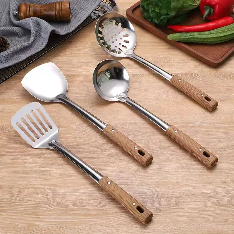 Low price  4 pieces stainless steel wholesale kitchen products utensils kitchen cooking set gadgets kitchen accessories