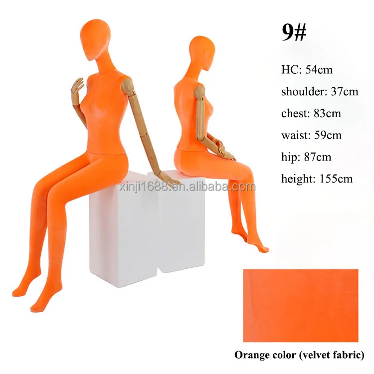 XINJI Fashion Clothing Store Full Size Mannequins Female Fabric Full Body Models Clothes Stand Mannequin for Window Display