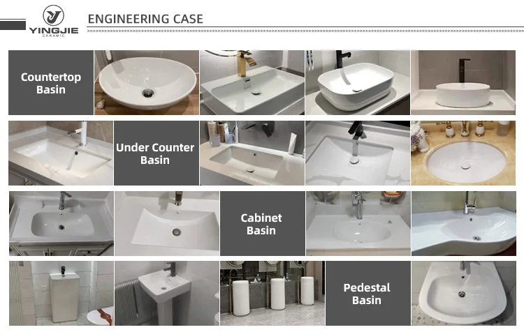 Раковины для сосудов Столешница из мраморного камня Керамическая раковина мытья рук Ванная комната Раковина