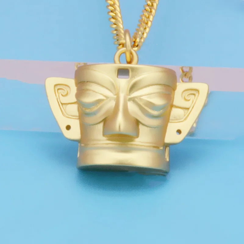 Ancient Egypt Hot Selling Buddha Head Pendant Necklace 18K Hold Buddha Necklace Buddha Pendant  Islamic Gift