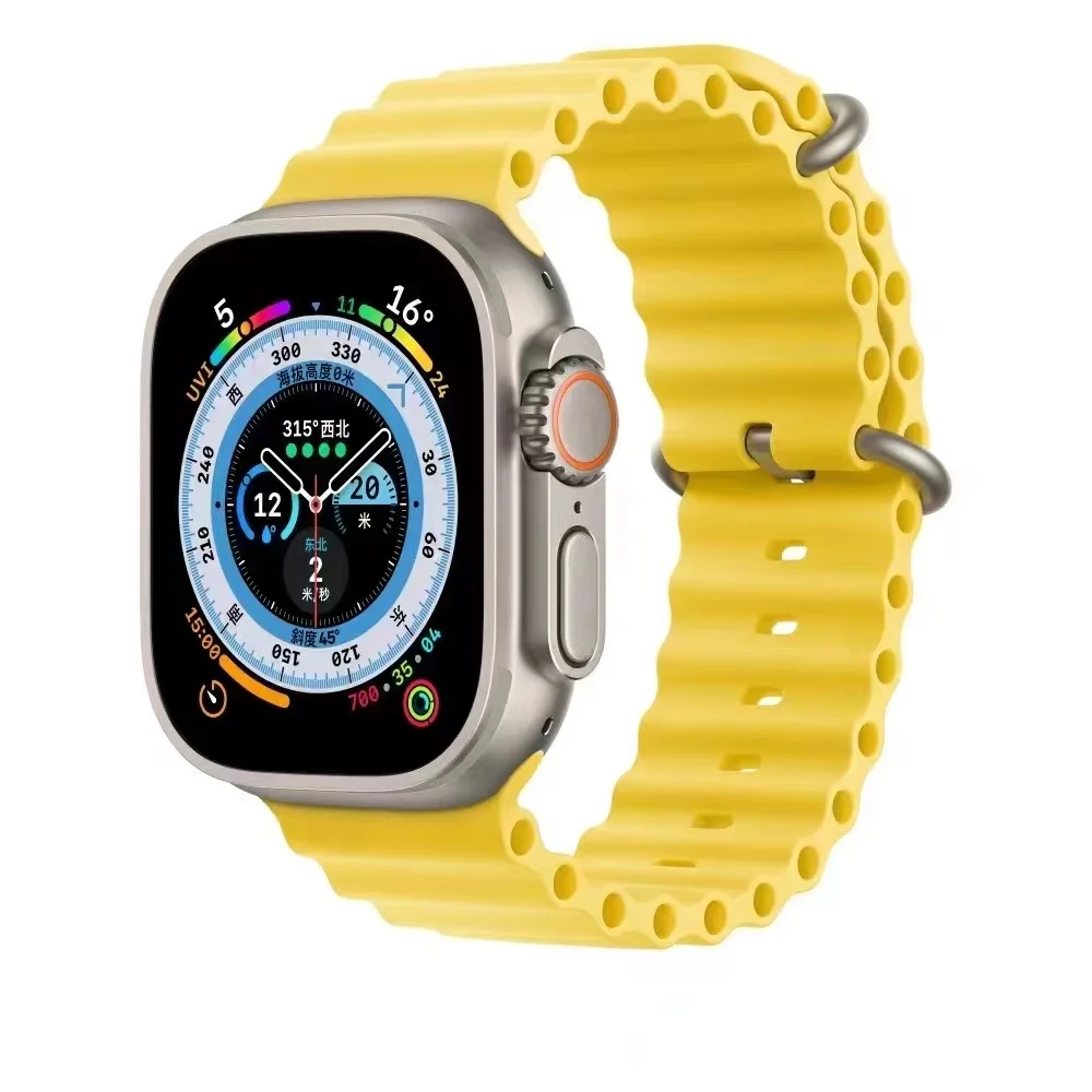 2022 новый тонкий УФ-фильтр 49 мм с океана ремешок для наручных часов apple watch 8 ультра