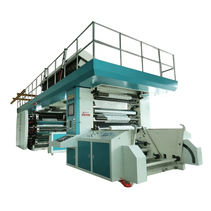 Hot product 8 colors high speed paper roll film roll  Nonwoven roll CI flexo printing machine  central drum flexo printing press