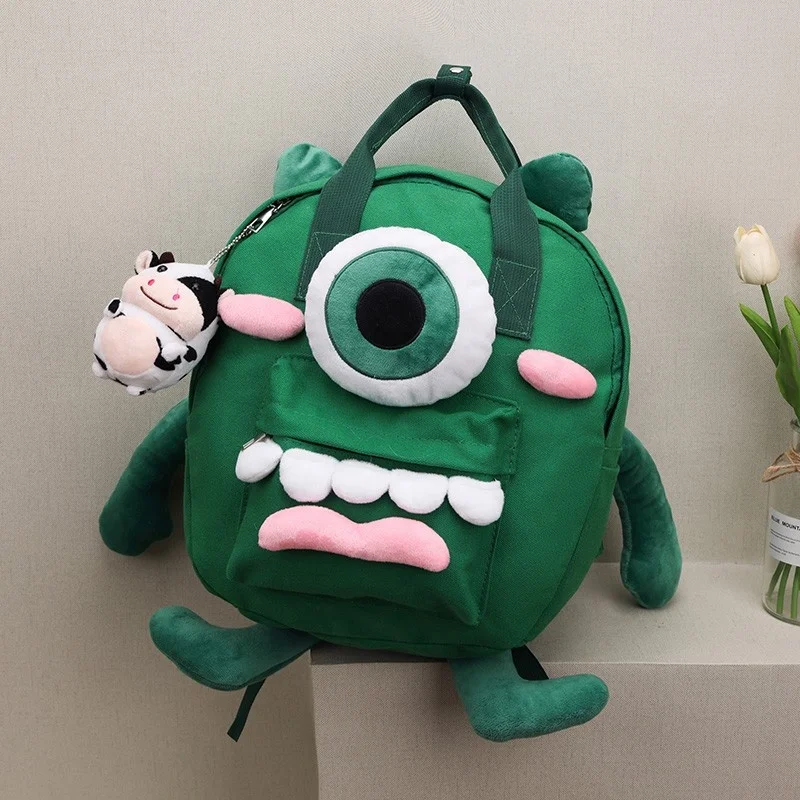 2022 new cartoon Cyclops monster student backpack large capacity canvas bag tidal monster spoof bag
