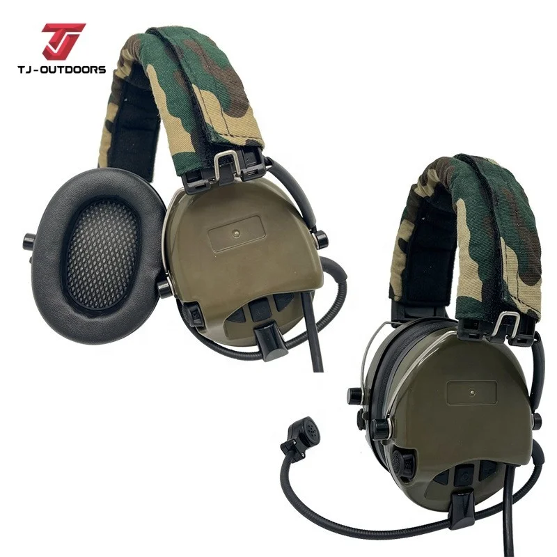 Custom Outdoor Professional Grade Anti-noise Walkie-talkie Removable Earmuffs Hunting Headphones