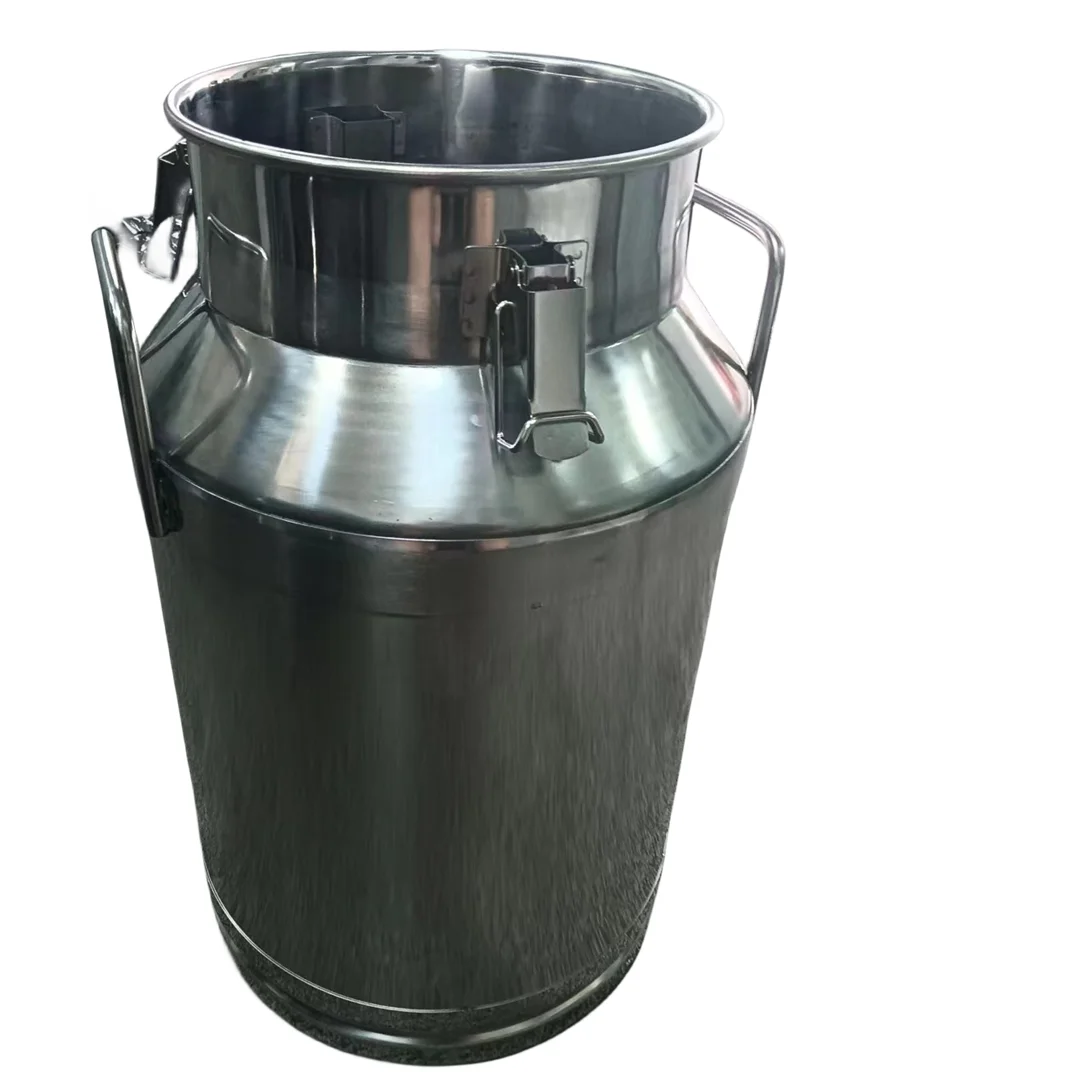 deep drawing Stainless Steel 25/30L 40L Milk Churn Raw Milk Storage Tank Mini Milk Can