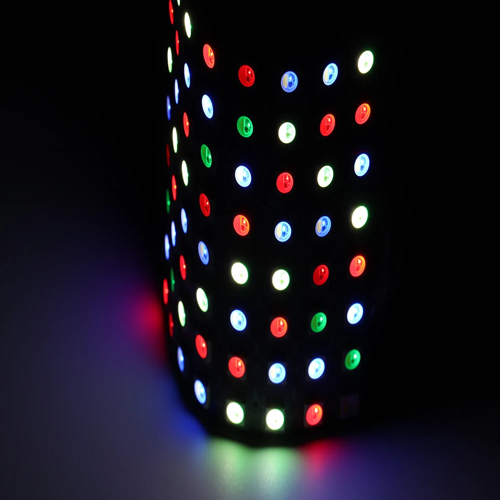 Bendable 8x8 sk6812 rgbw led dot matrix  p10 programmable led board