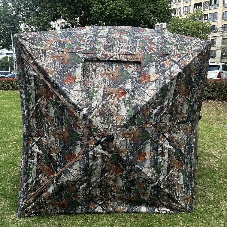 Outdoor windproof and rainproof wilderness hunting tent Oxford anti tear wild Camouflage Hunting Tent for outdoor hunting tent