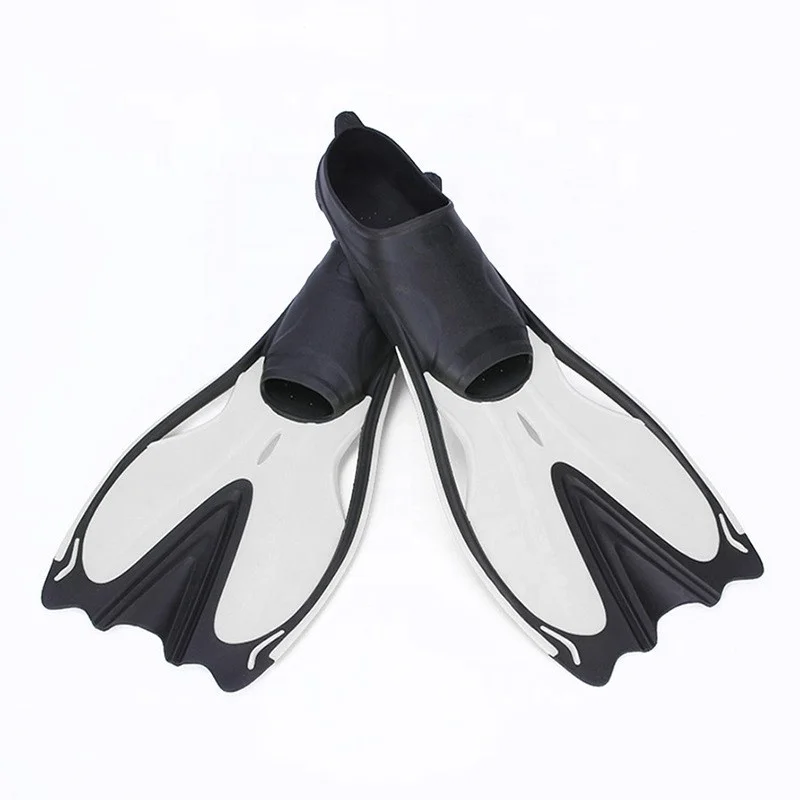 Professional Silicone Snorkeling Diving Flippers Training Mid Length Style Diving Freediving Fins Footpockets Diving Fins
