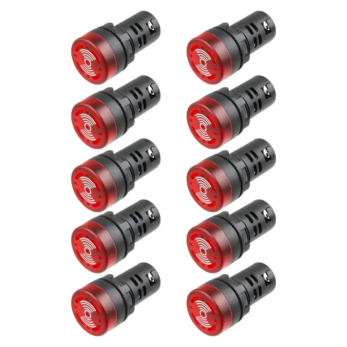 AD16-22SM 110V зуммер с вспышкой звуковой сигнал тревоги светодиодный индикатор сигнала светодиодные лампы аварийные огни красная
