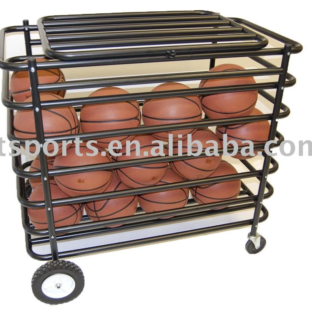 LOCKING BALL STORAGE CART
