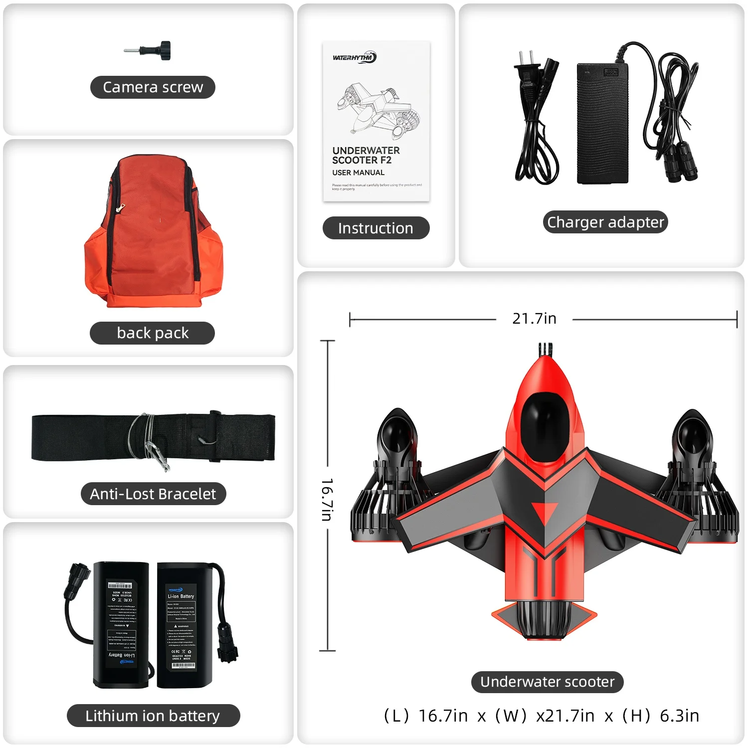 Free Shipping US,AU,Turkey,BR,AE,ITA Smart Electric Underwater Sea Scooter for Water Sports & Diving 500W Power