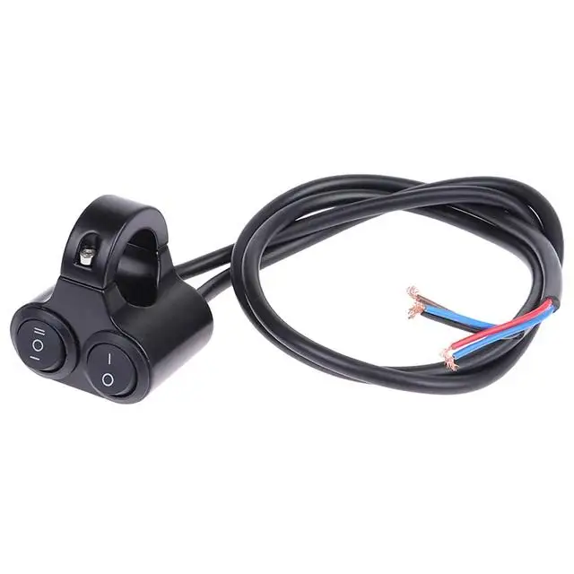 new Motorcycle Handlebar Control Switch Dual Button Control Headlight Flasher Switch