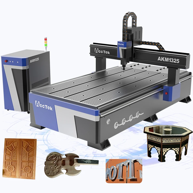 Multifunction 3D Stainless Automations system Mdf Cutting Cnc Router Machine 1530