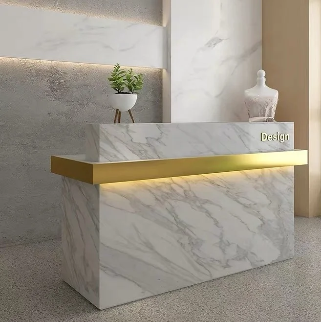 Commercial front desk office reception furniture reception desk beauty salon