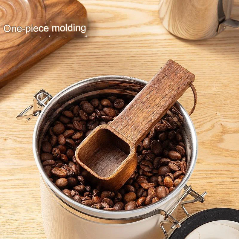24 New Arrival Home Use Tableware Tea Coffee Measuring Spoon Walnut Coffee Spoon 1 Scoop Equals about 10 Grams