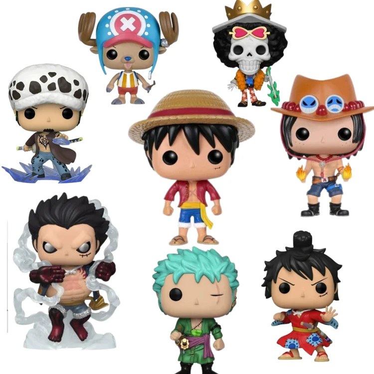 Wholesale  Pop Luffy Zoro Law Tonychopper Ace Original Quality PVC Model Luffy Figure  Pop