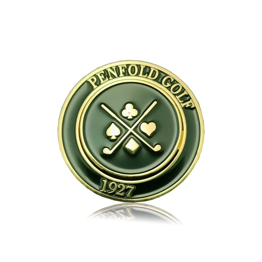 Eagle custom metal golf ball marker wholesale golf magnetic poker chip