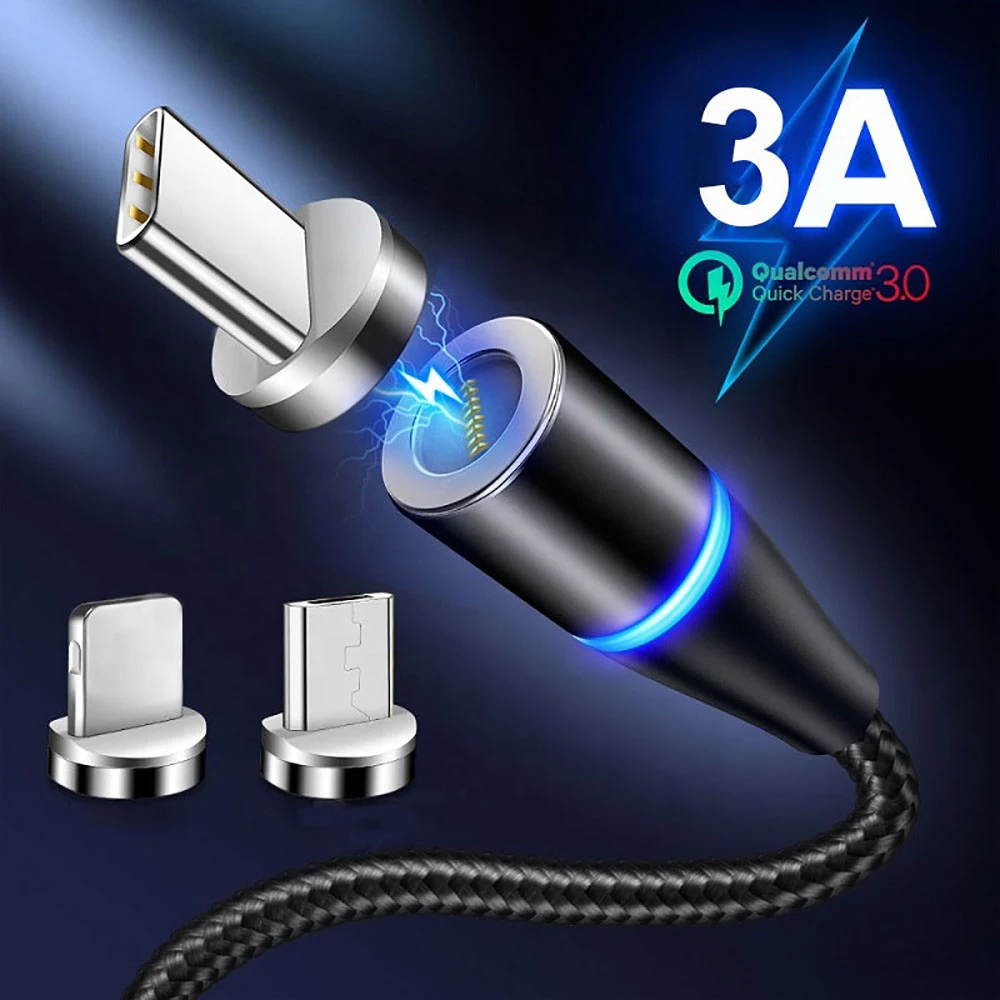 Хит продаж зарядный кабель USB Tipo C 360 градусов вращающийся для