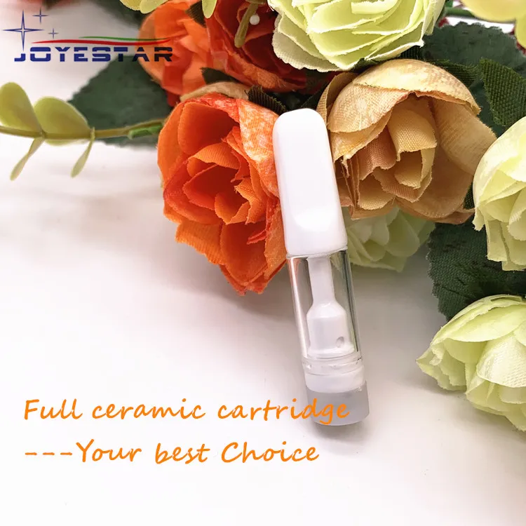 
2019 Best cbd vape 0.5ml 1ml emtpy refillable high quality 510 ceramic cbd vape 