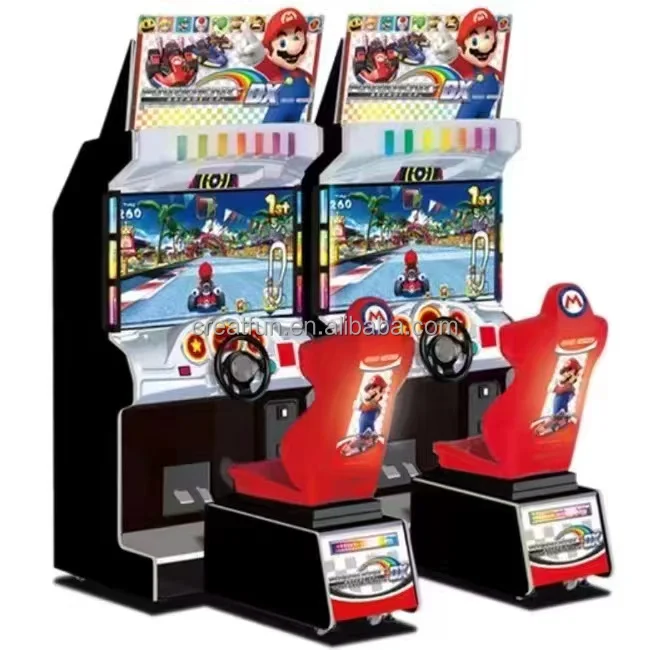 Hot Sales DX 42 Inch LCD Racing Simulator Arcade Kart Coin-Operated Car Racing Game Machine 220V Video Game Wooden Metal Plastic