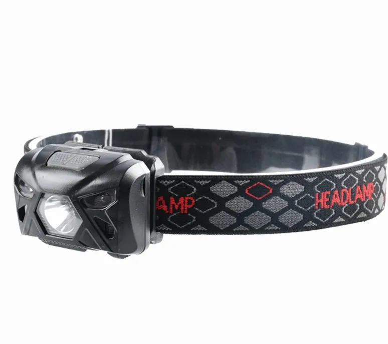 2 Switch Cheap Factory Selling LED Head Lamp Torch Portable Flashlight Lantern Camping Flash Light Warning Headlamp