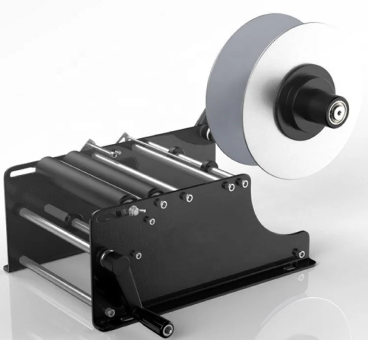 Manual Round Bottle Labeling Machine Beer Cans Wine Adhesive Sticker Labeler Label Dispenser Machine Packing Machine