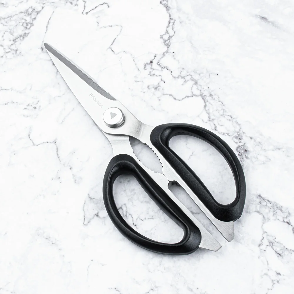 Лидер продаж на Amazon, Многофункциональные кухонные ножницы из нержавеющей стали 3Cr14 8 дюймов, бытовые ножницы для обработки куриц, морепродуктов, орехов